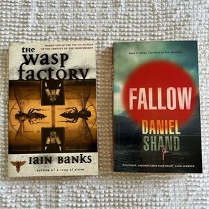 Scottish horror set: RARE Fallow by Daniel Shand + The Wasp Factory by I. Banks